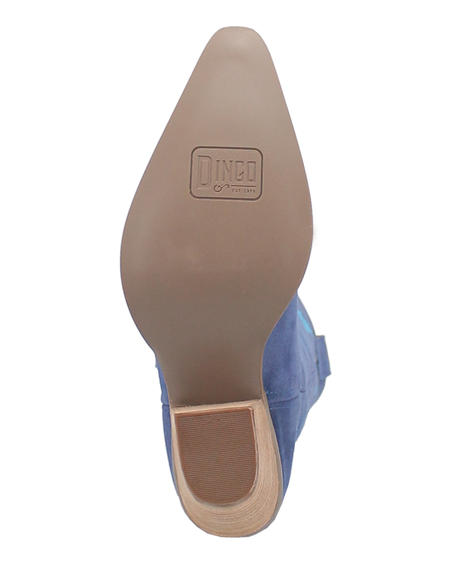Dingo Women's Thunder Road Western Boots in Blue with Snip Toe at Skip's Western Outfitters | DI597-BLUE