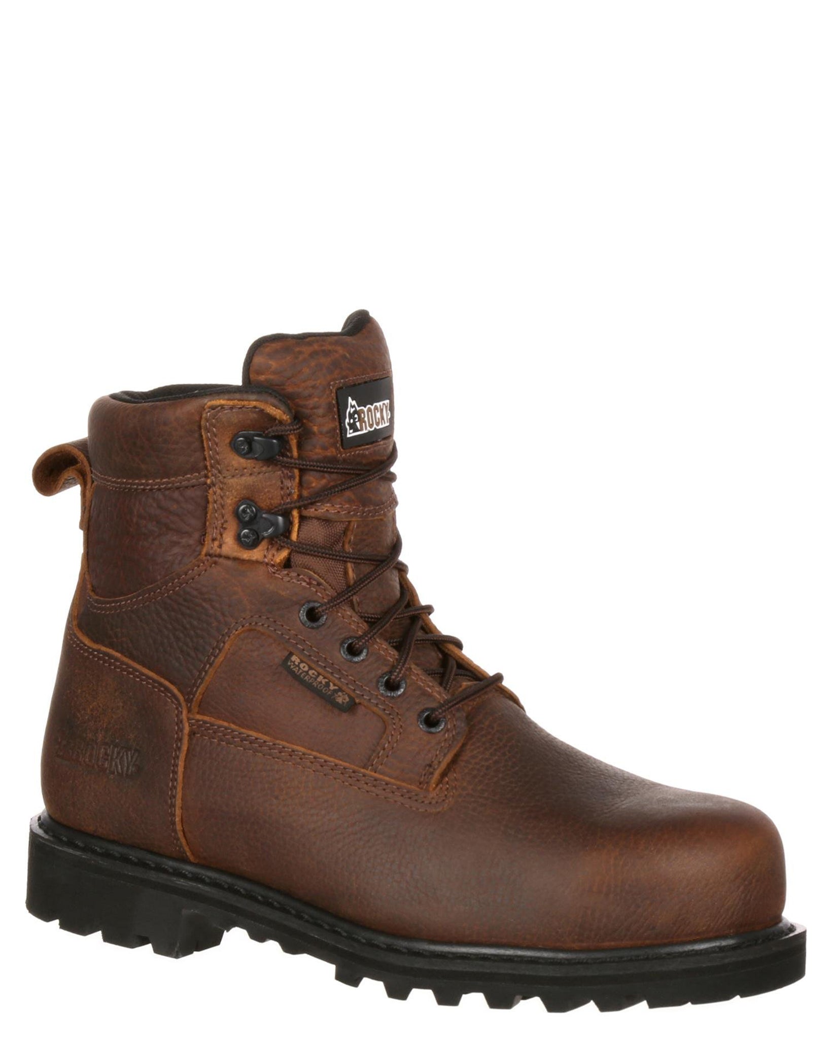 Rocky work boots men\'s 10.5M brown leather waterproof Gore-Tex Vibram soles 8723-2.jpg?v-cache=1722707277 main image 3