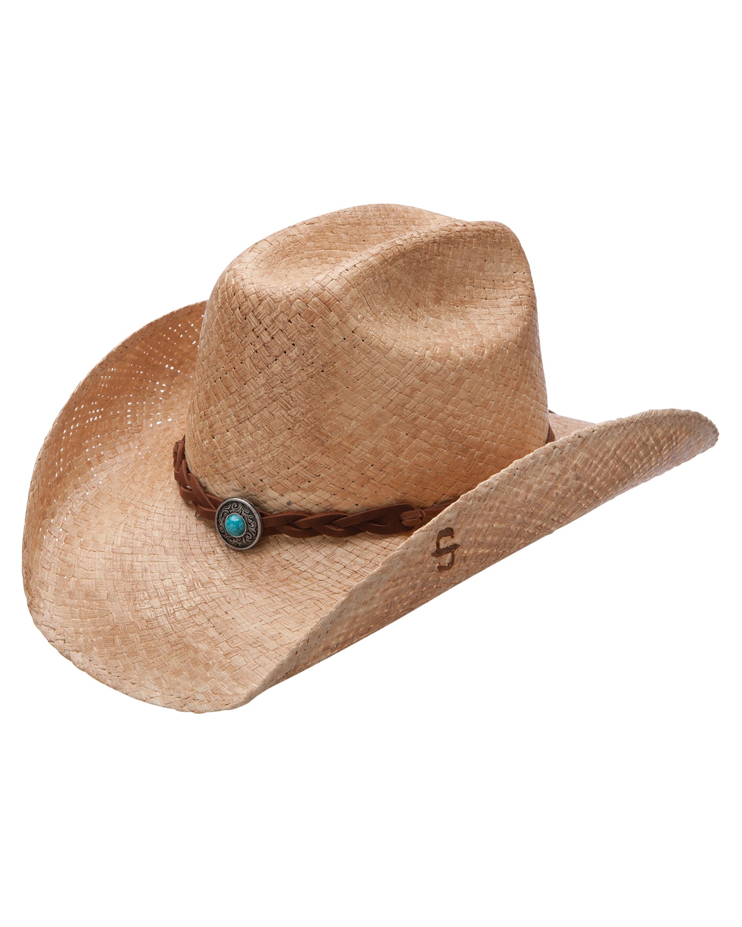 Flatrock Jute Straw Western Hat by Stetson Hats from Skip’s Western Outfitters | HAT-SSFLTR-7434-XS-NATURAL