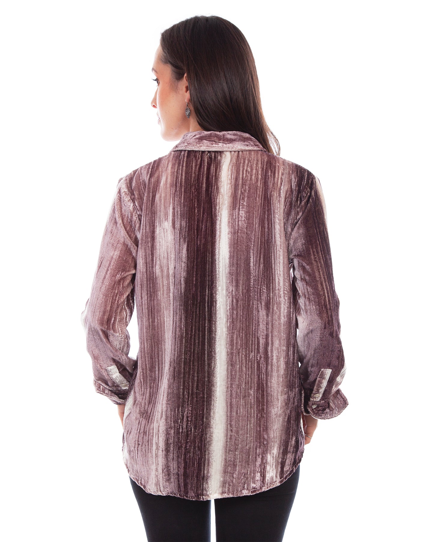 Women's Velvet French Cuffs Blouse