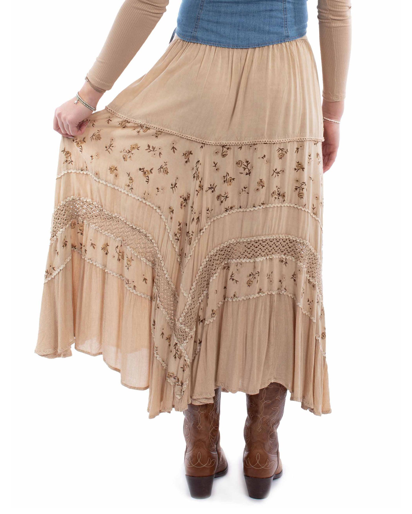 Women's Rose Print Skirt