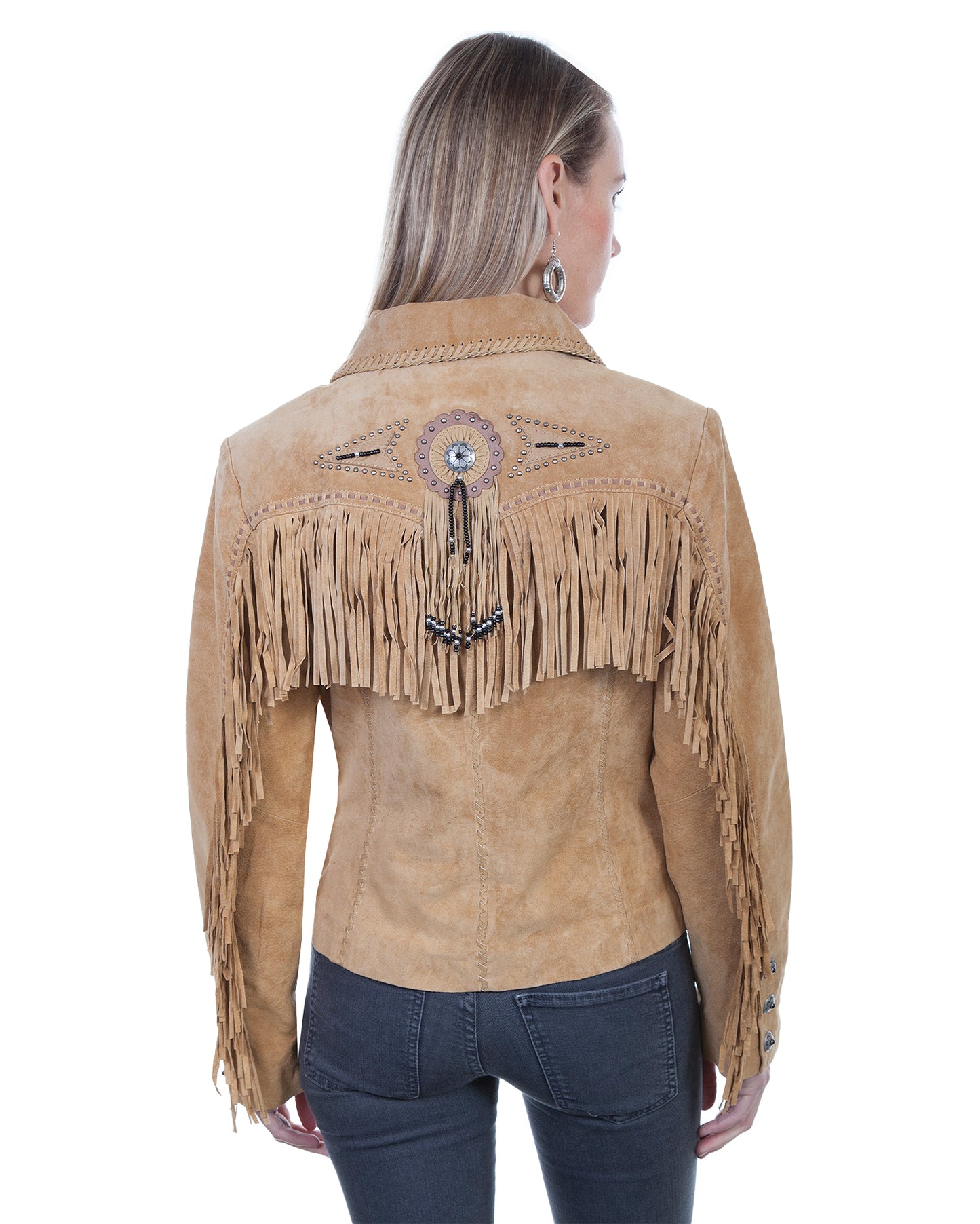 Women's Boar Suede & Beaded Fringe Jacket