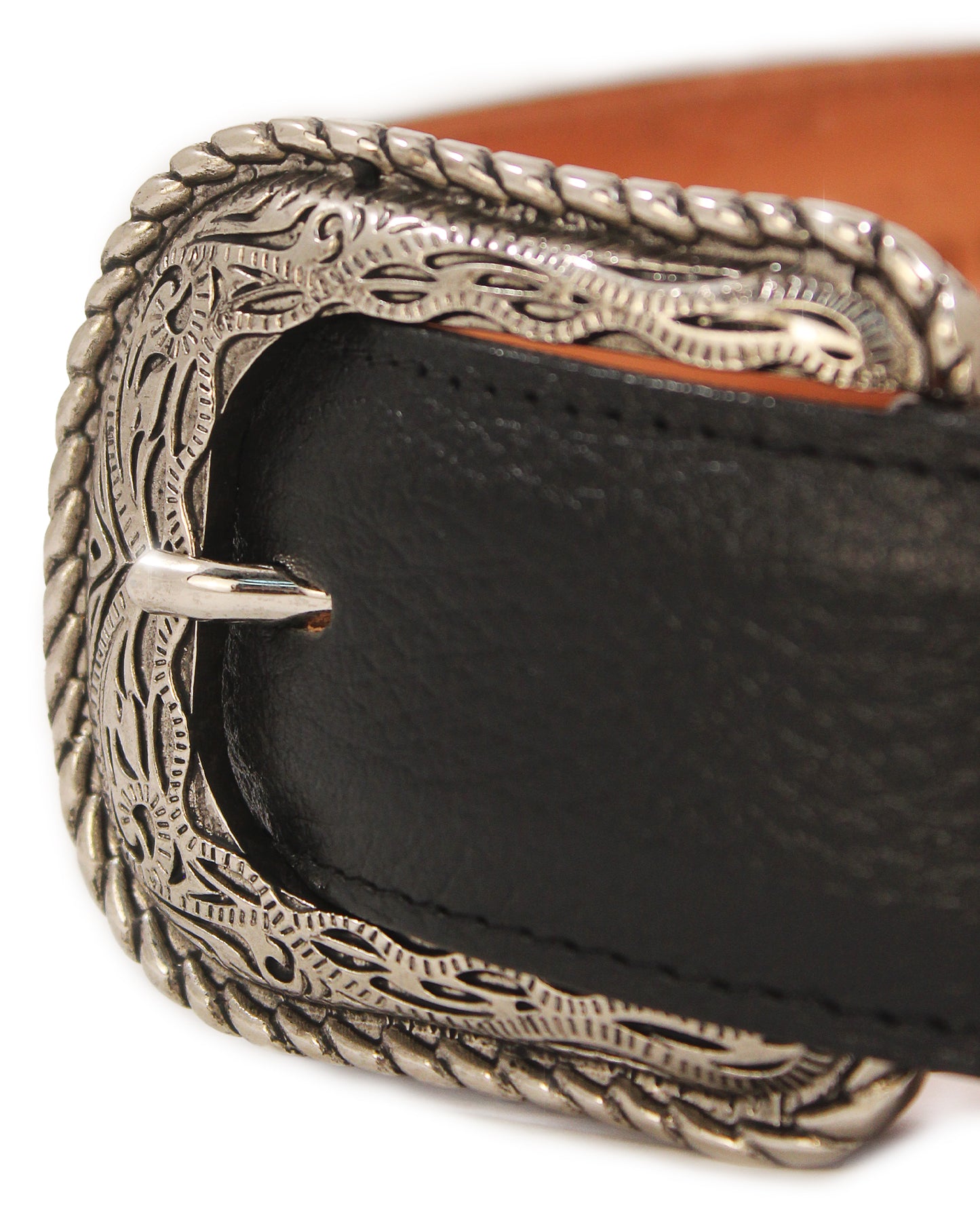 Men's Elk Leather Western Belt