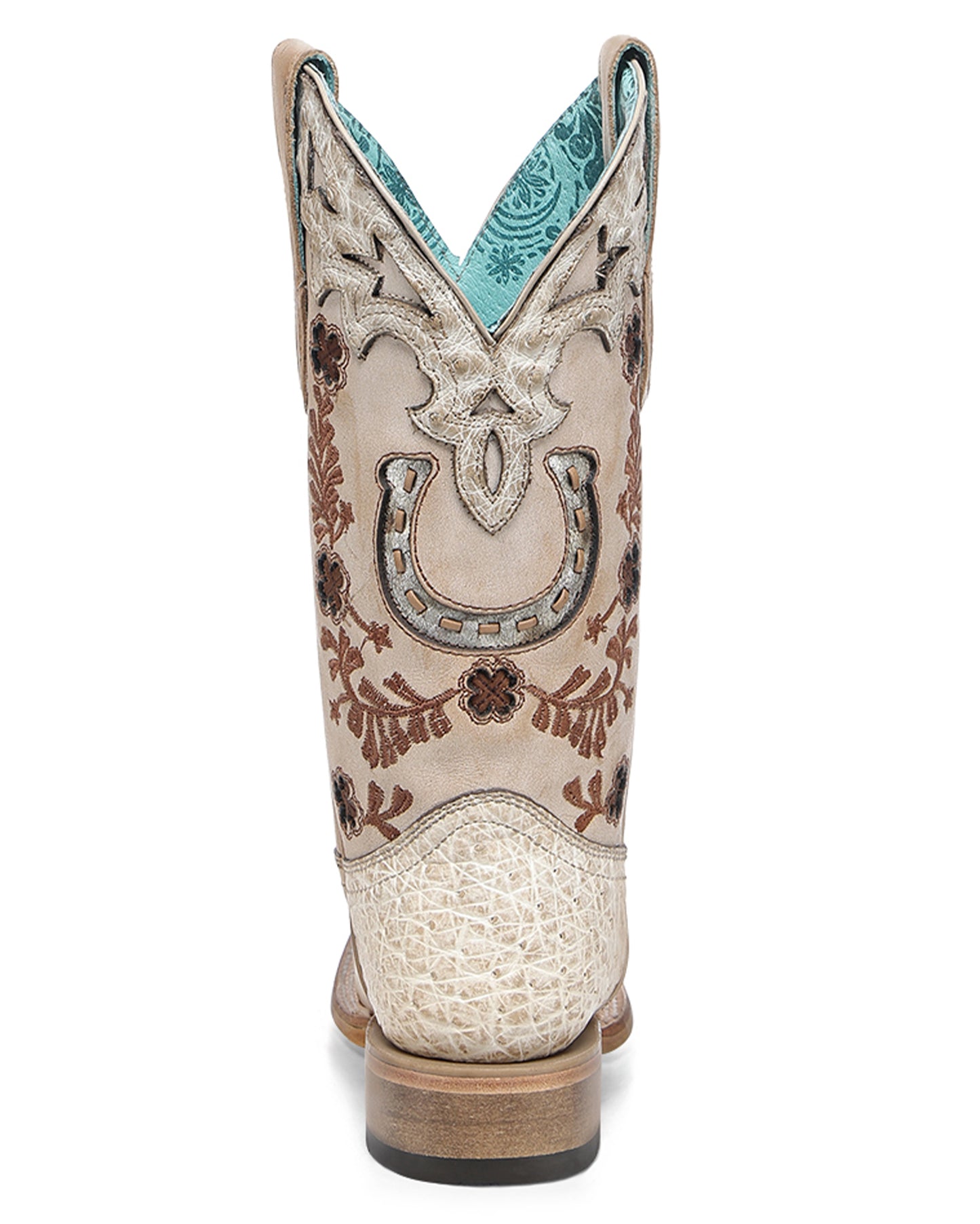Women's Exotic Horseshoe Western Boots