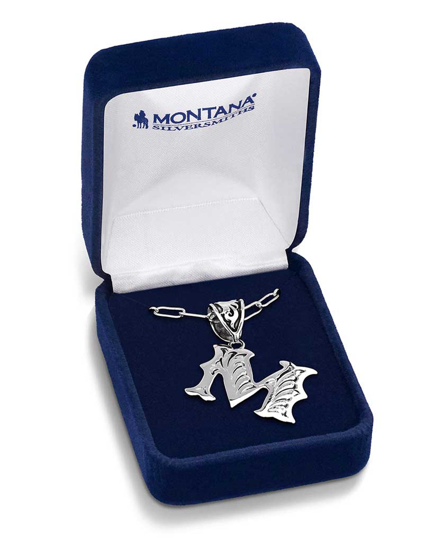 Western Initial M Necklace