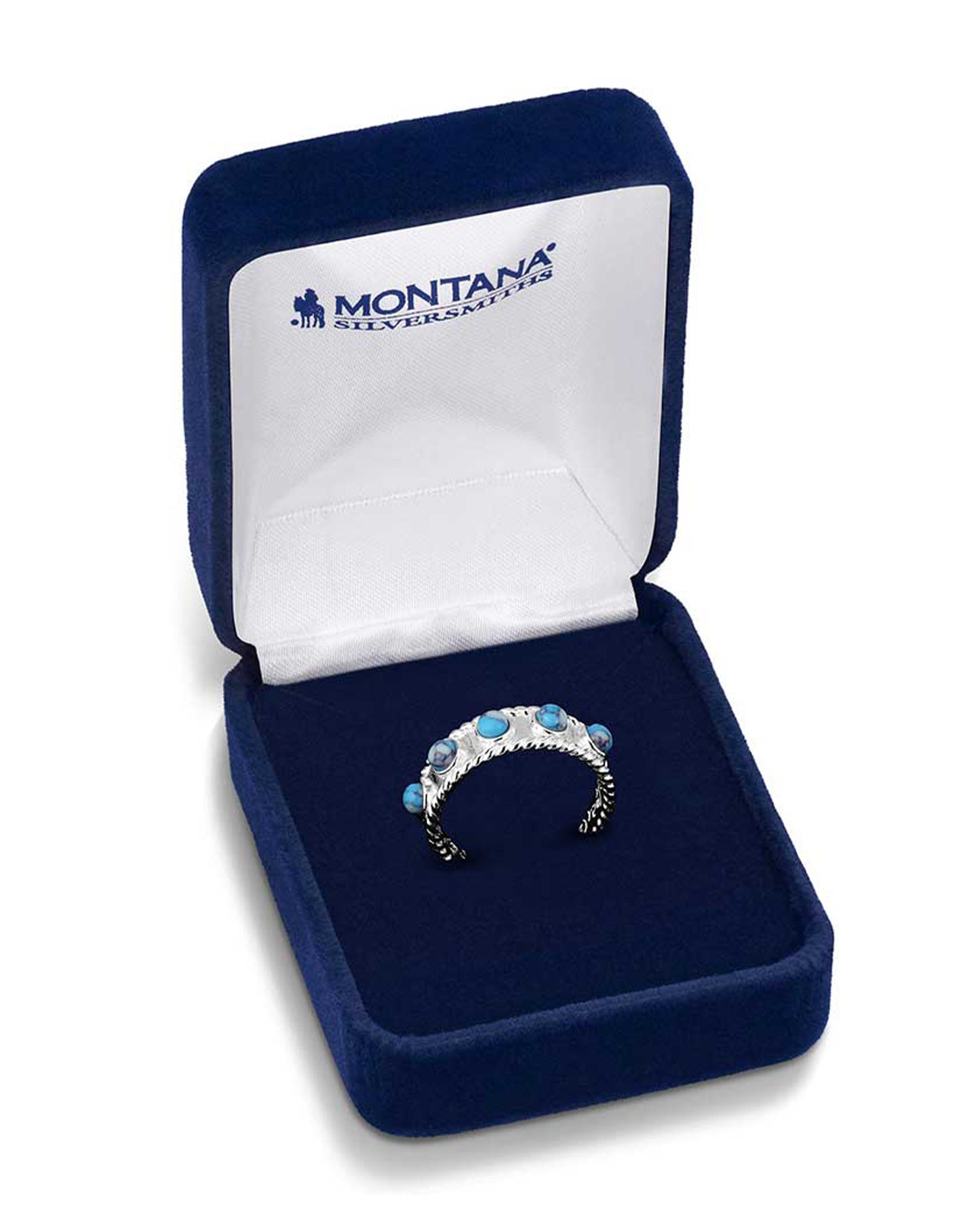 Pebbled Turquoise Wrap Ring