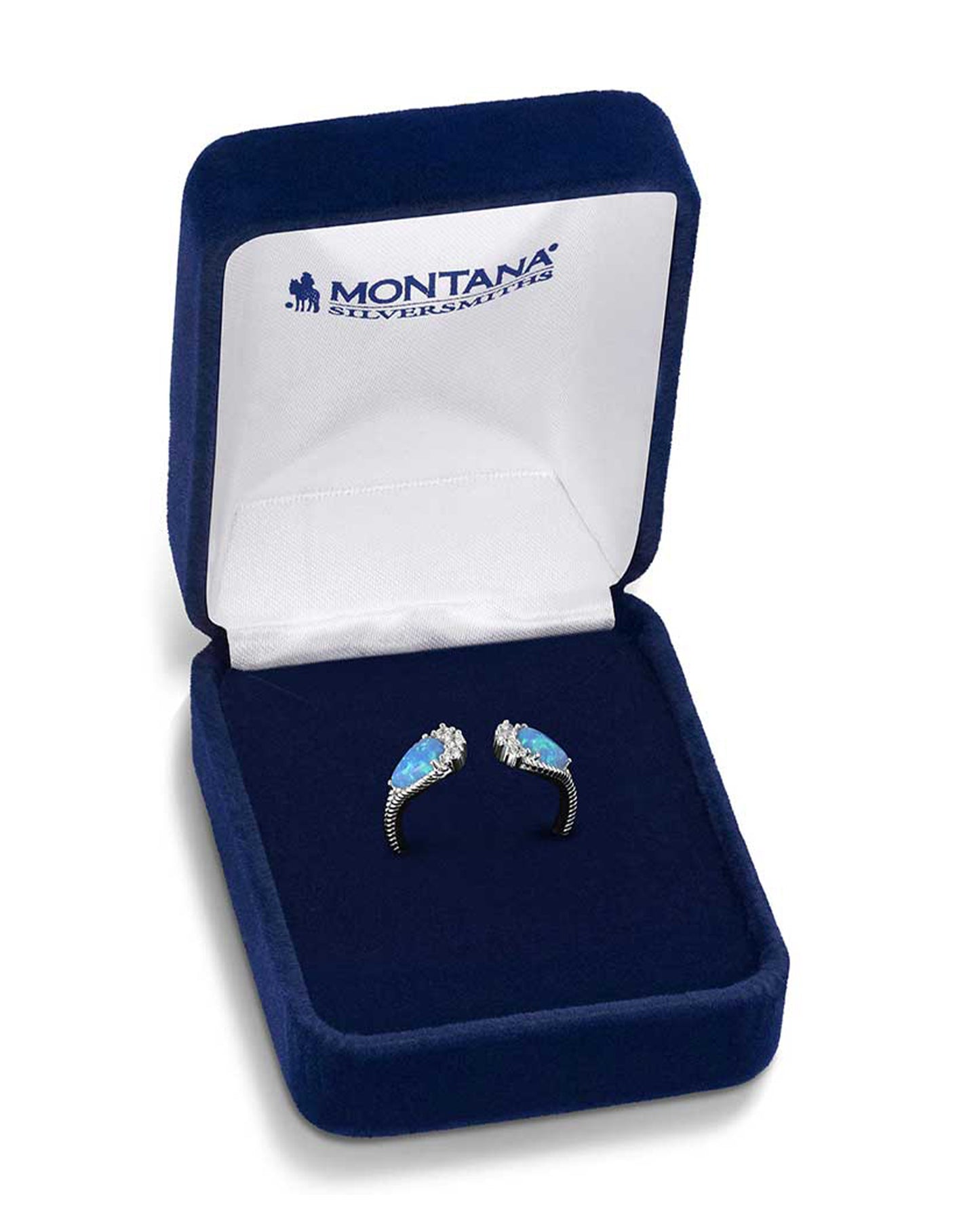 Blue Opal Flare Ring