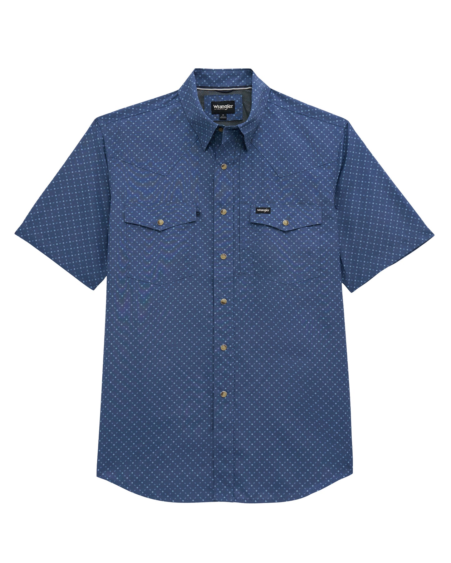 Men's Atg X Wrangler Western Performance Short Sleeve Relaxed Fit Snap Shirt - 112382437