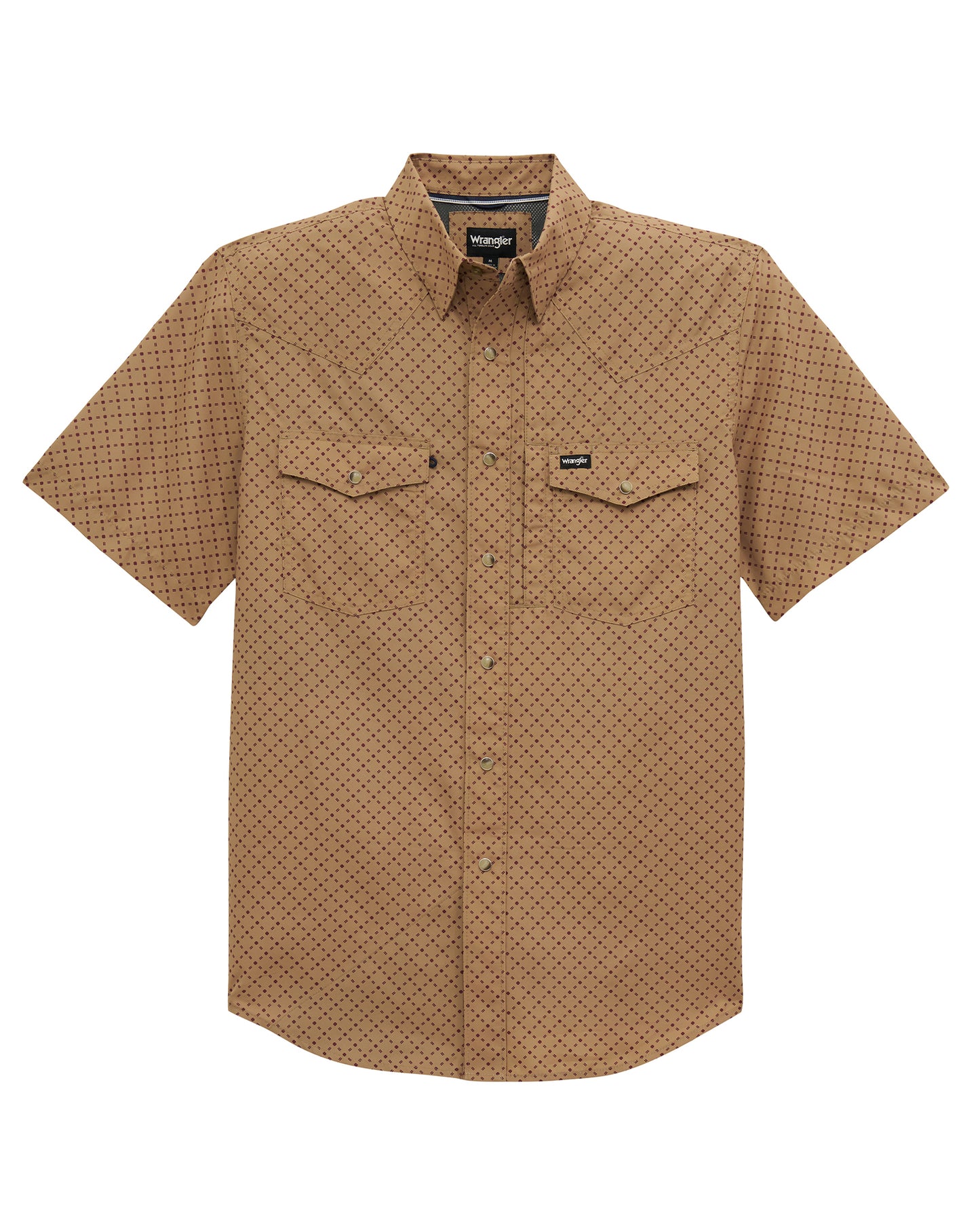 Men's Atg X Wrangler Western Performance Short Sleeve Relaxed Fit Snap Shirt - 112382438