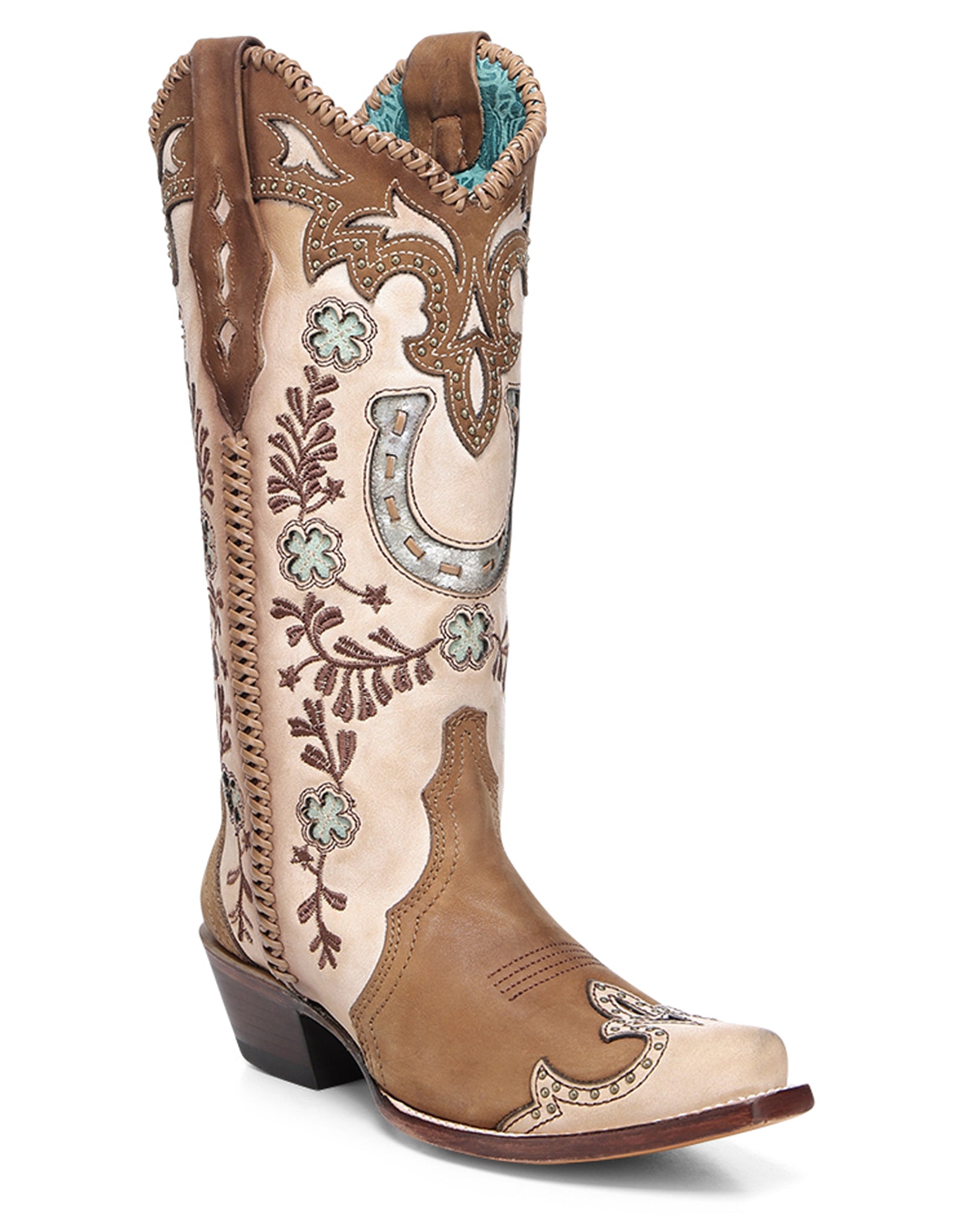 Bottes Cowboy Vintage LIBERTY – Pointure 6.5 US – Cuir Noir Oreilles De Mule