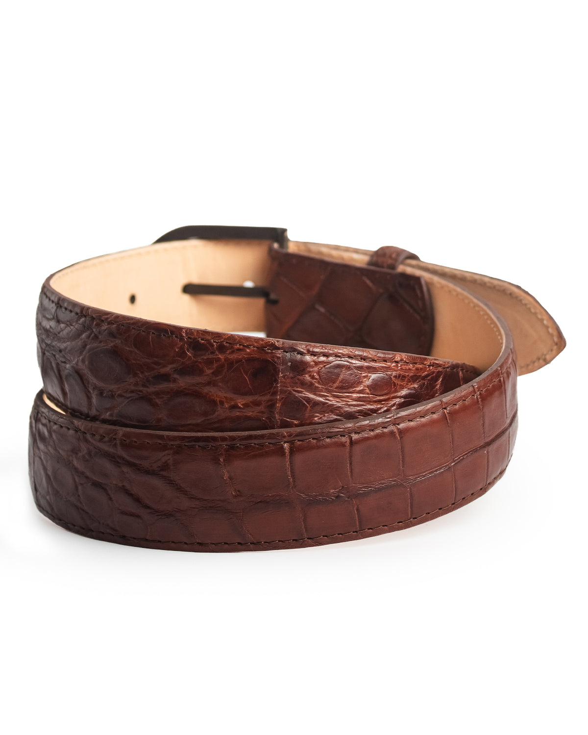 Classic Tan Alligator Belt - Cb405