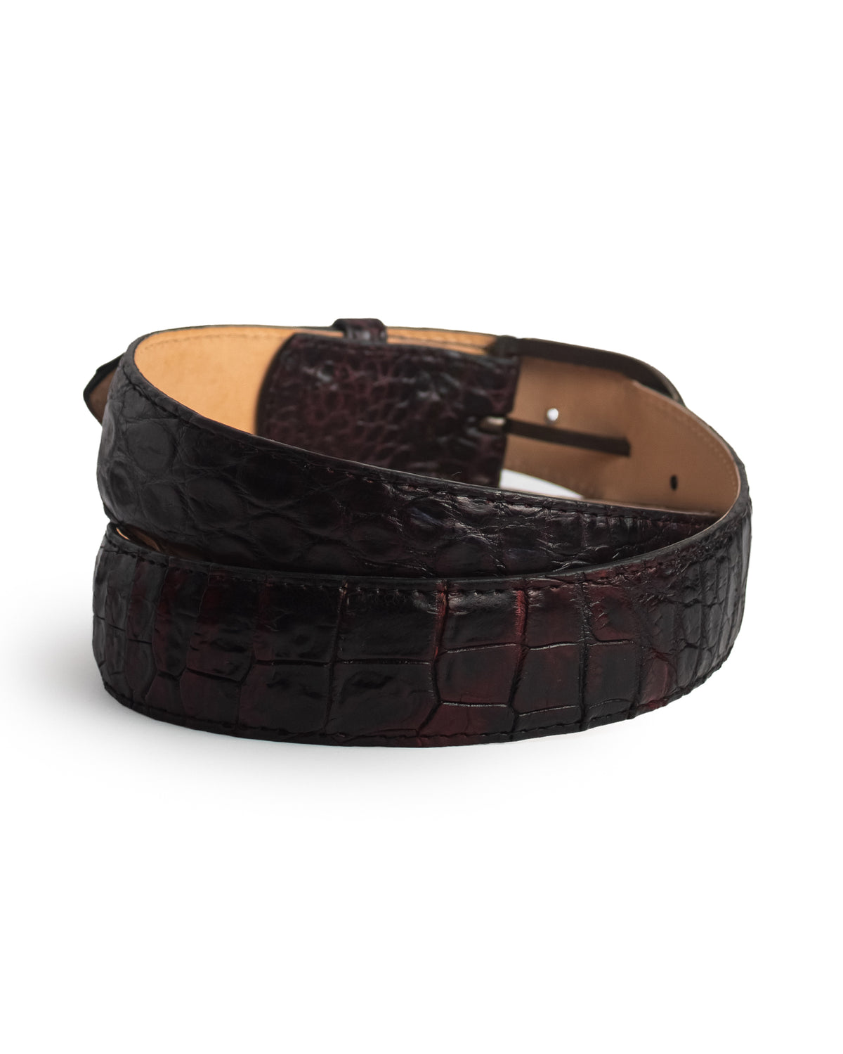 Classic Black Cherry Niloticus Belt - Cb410