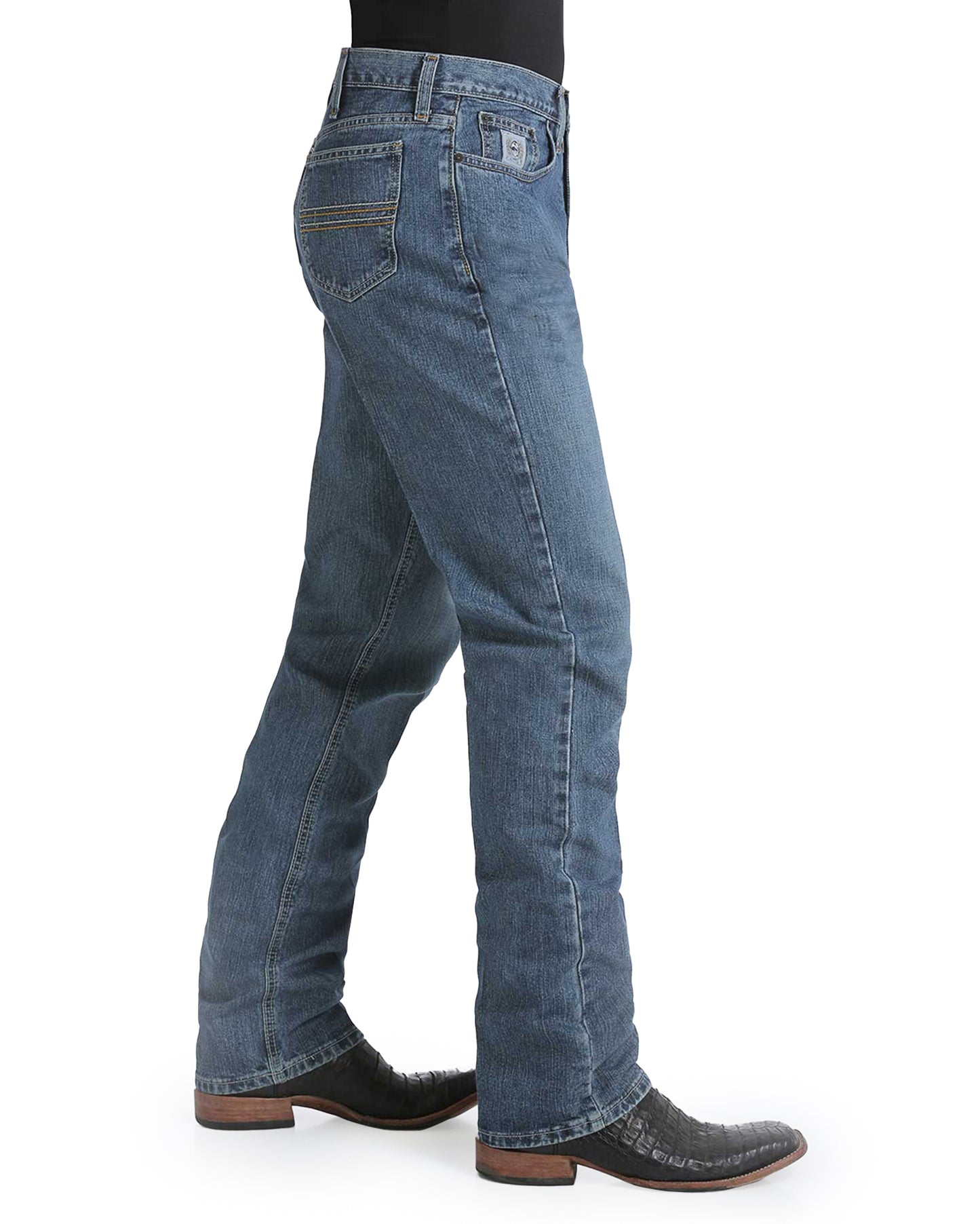 Men's Silver Label 001 Mid Rise Slim Fit Straight Leg Denim Jeans - Mb98034001