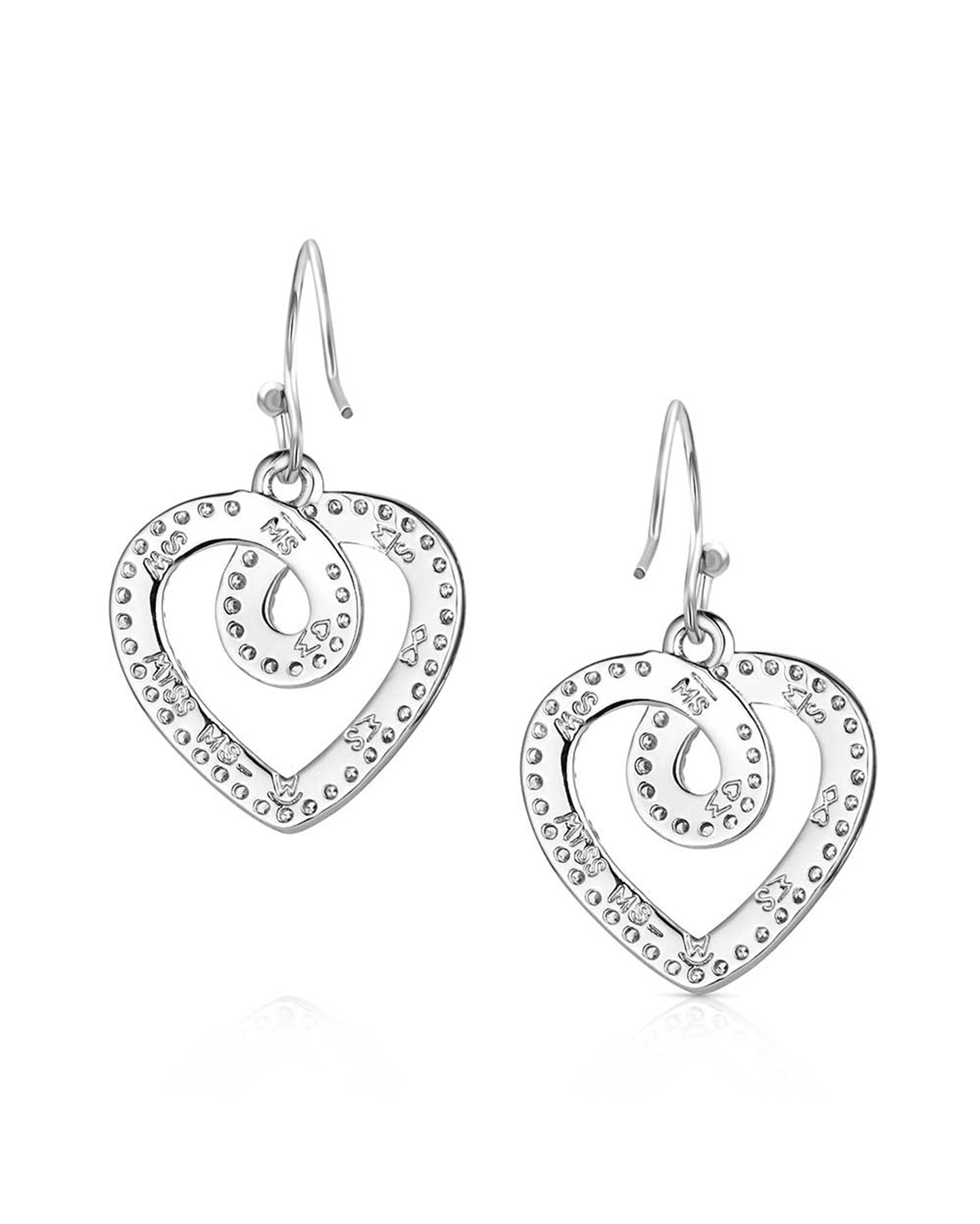 Heart Of Radiance Crystal Dangle Earrings - Er6472