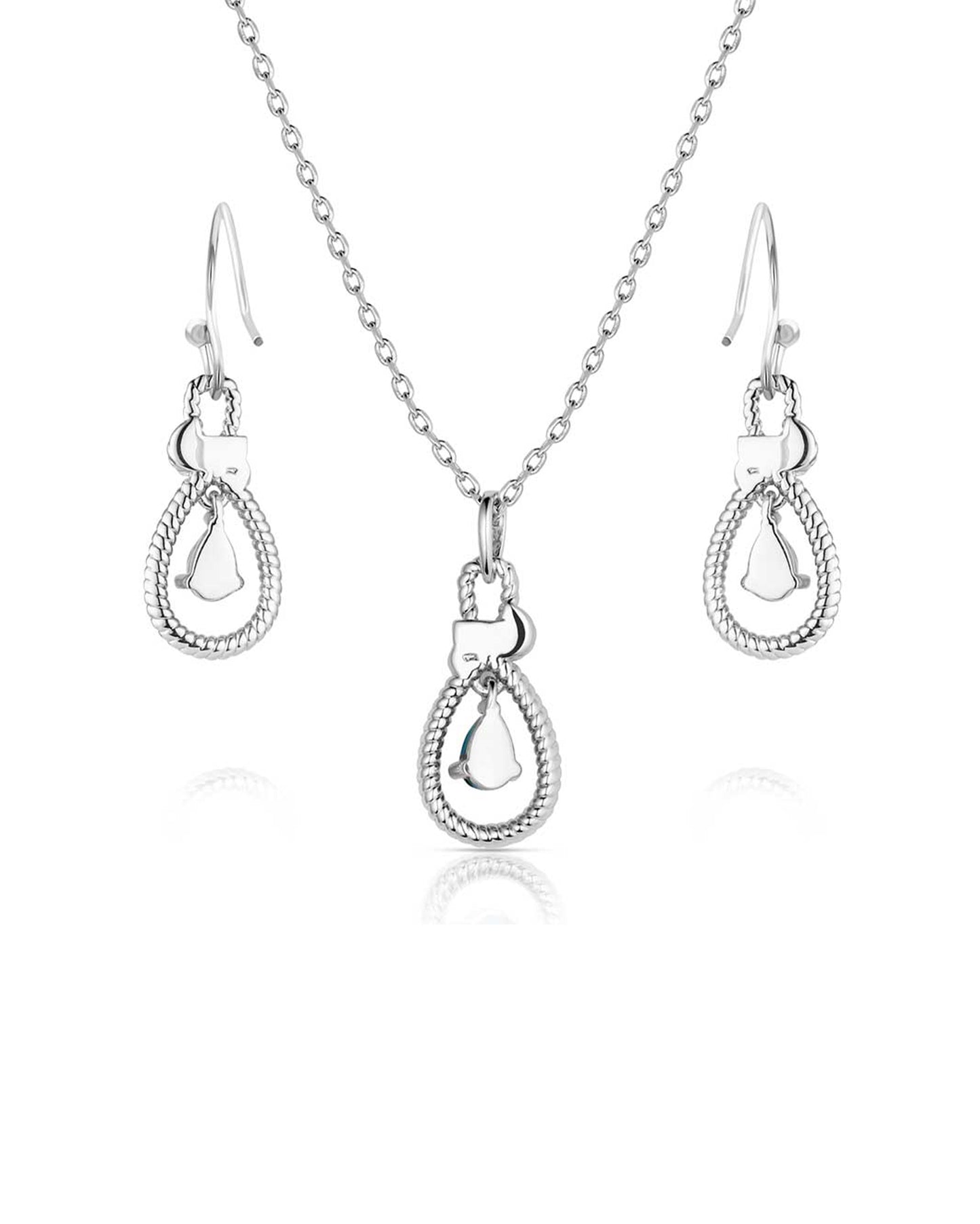 Turquoise Tear Drop Jewelry Set - Js6374