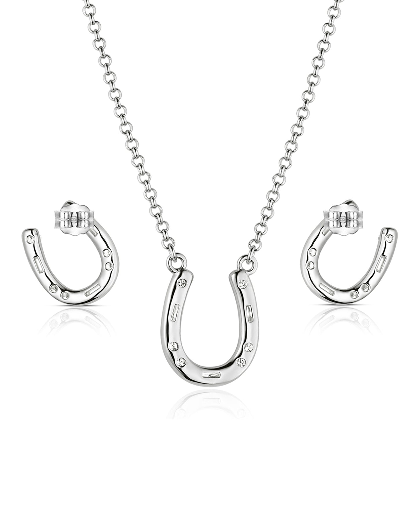 Lucky Stride Horseshoe Jewelry Set - Js6479