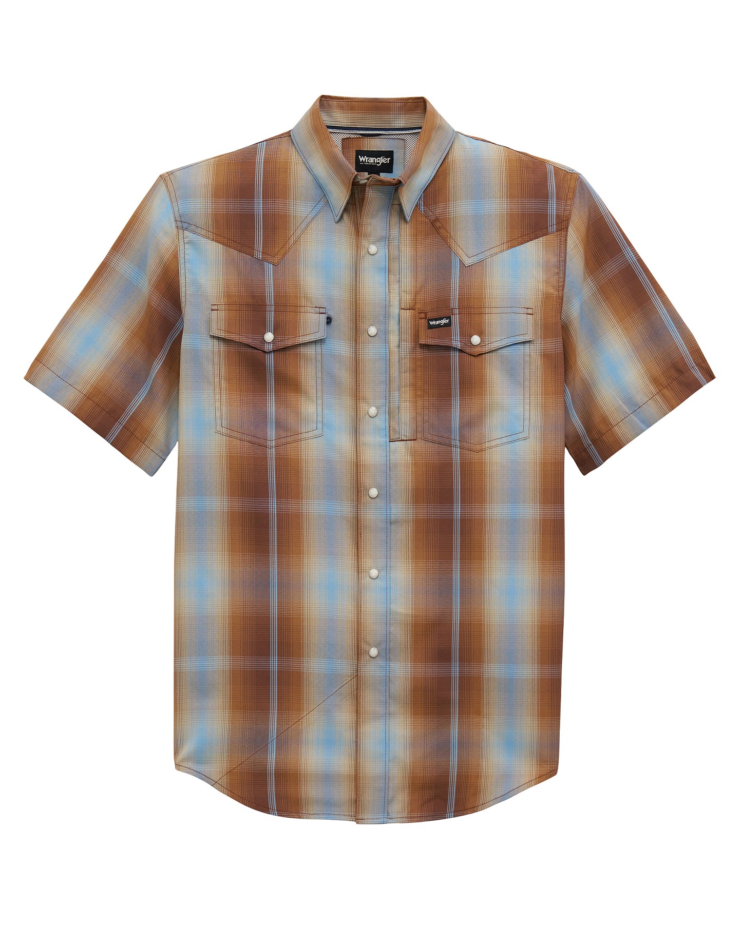 Men's Atg X Wrangler Western Performance Short Sleeve Relaxed Fit Snap Shirt - 112382382