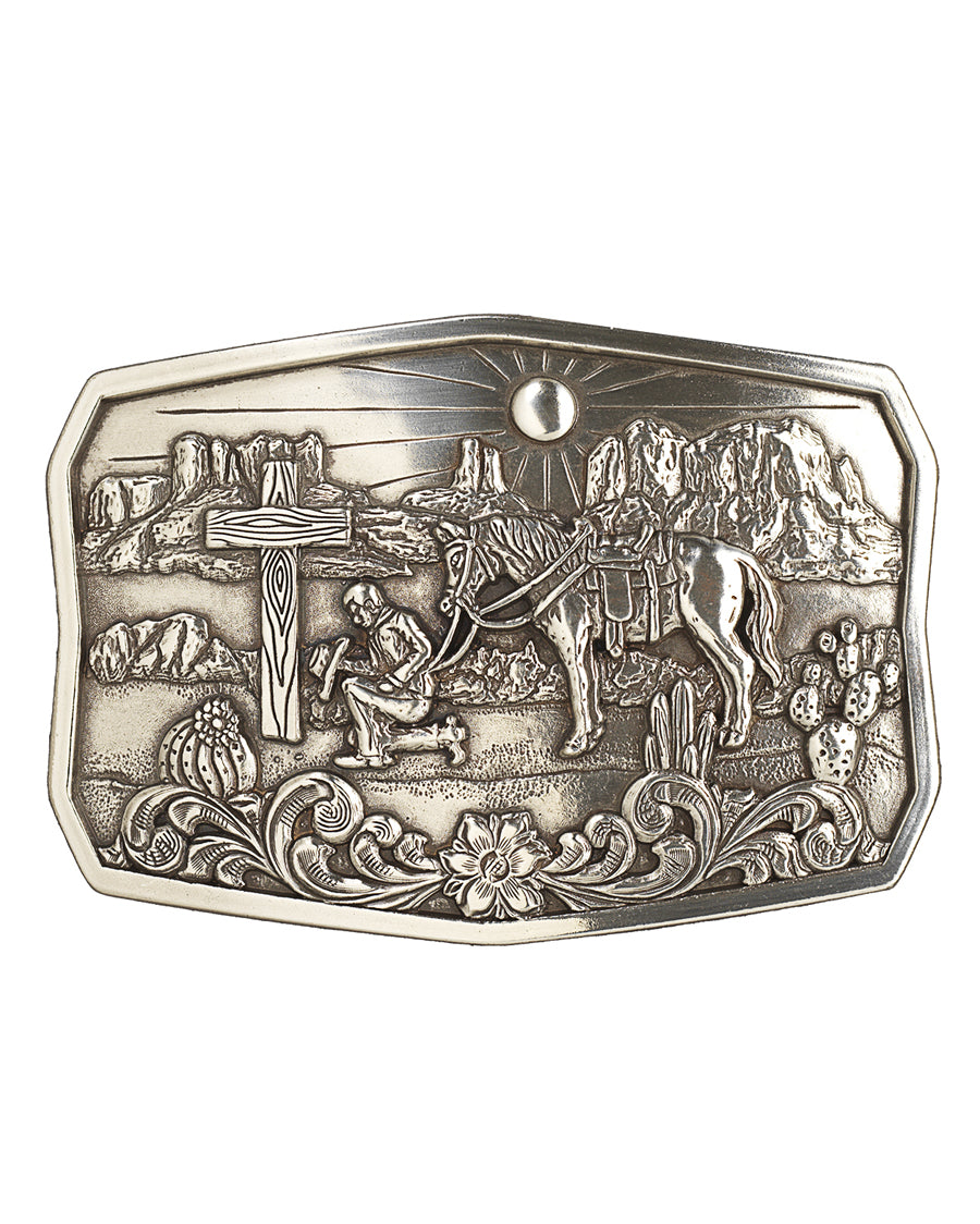Praying Cowboy Belt Buckle by Nocona from Skip’s Western Outfitters | MFW-37909-O/S