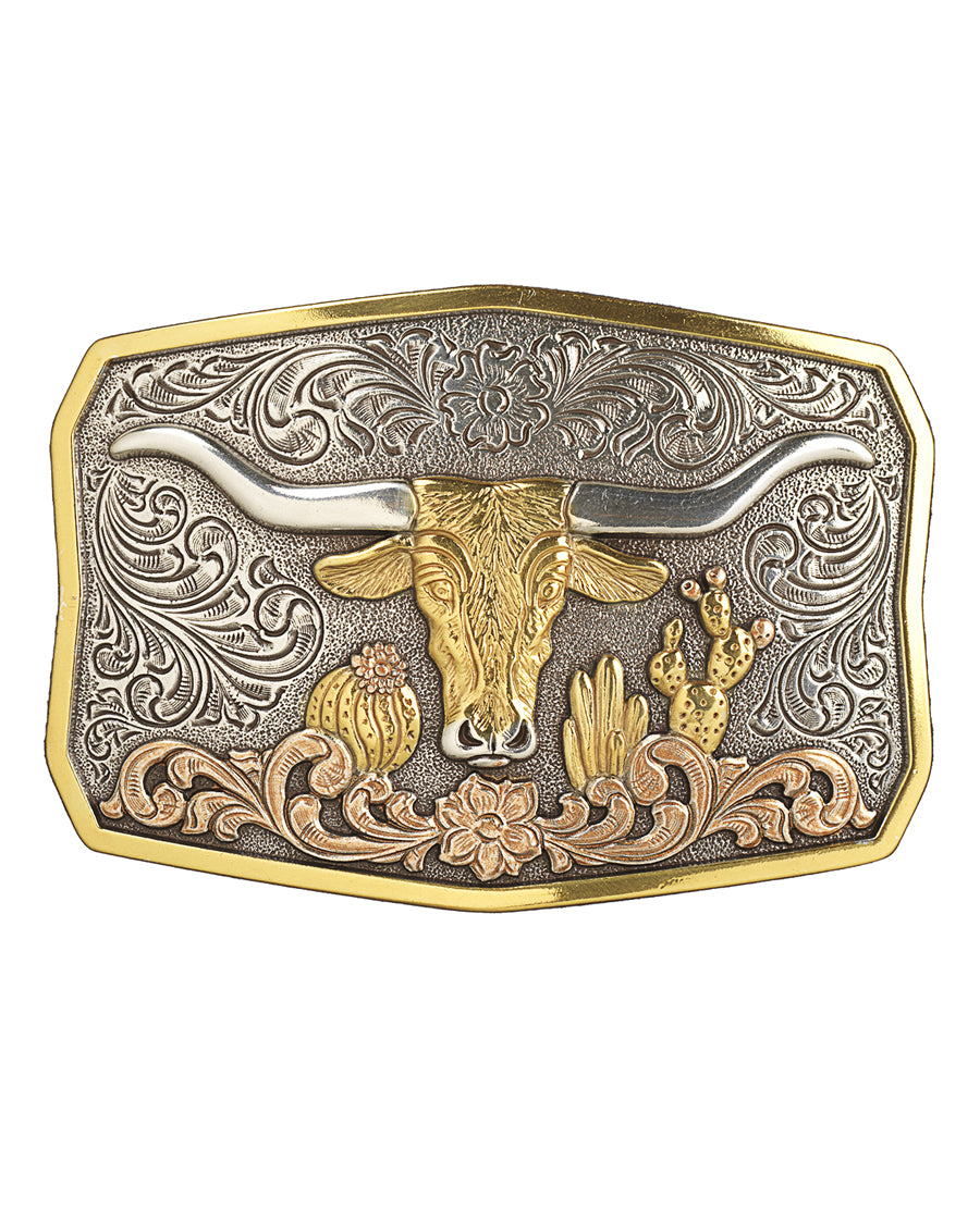 Antique Longhorn Belt Buckle by Nocona from Skip’s Western Outfitters | MFW-37910-O/S