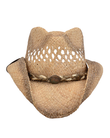 South Texas Rustic Raffia Straw Hat