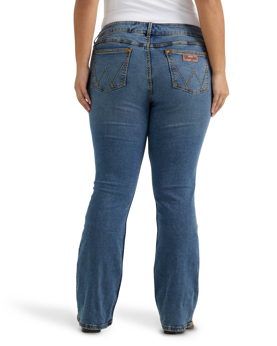 Women's Retro Mae Mid Rise Plus Size Jeans