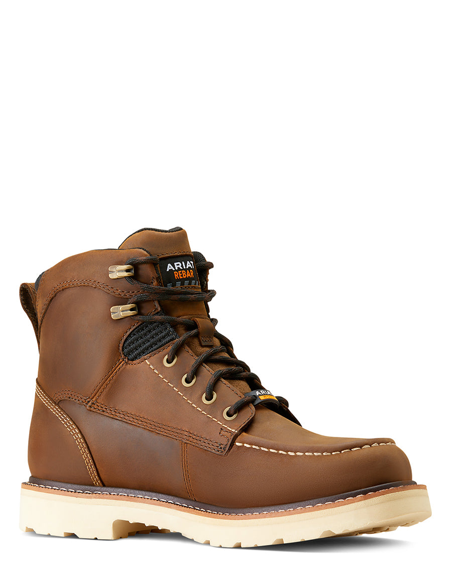 Men's Rebar Lift 6" Waterproof Work Boots by Ariat from Skip’s Western Outfitters | ARI-10046877-060-D