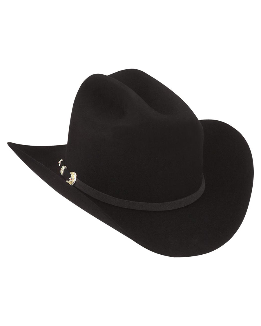6x Real 4 Fur Felt Western Hat by Milano Hats from Skip’s Western Outfitters | MHC-MF0665REAL4002-6-5/8-Blk
