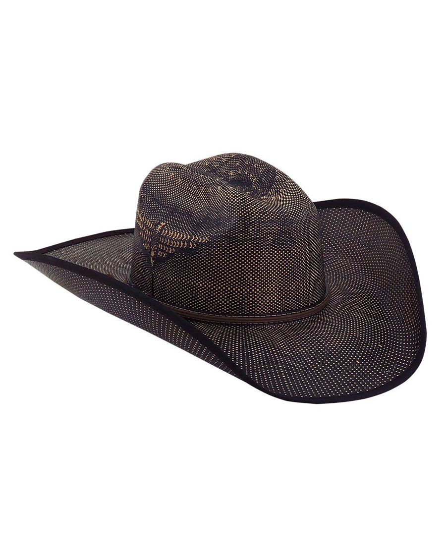 Justin Fenix Straw Hat by Milano Hats from Skip’s Western Outfitters | MHC-JS5256FNX-4402-63/4-Black