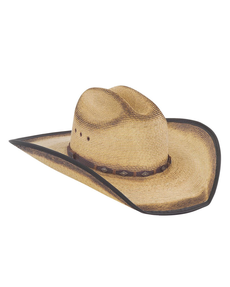 Justin Trigger Straw Hat by Milano Hats from Skip’s Western Outfitters | MHC-JS1956TRGR44TS-63/4-Toast