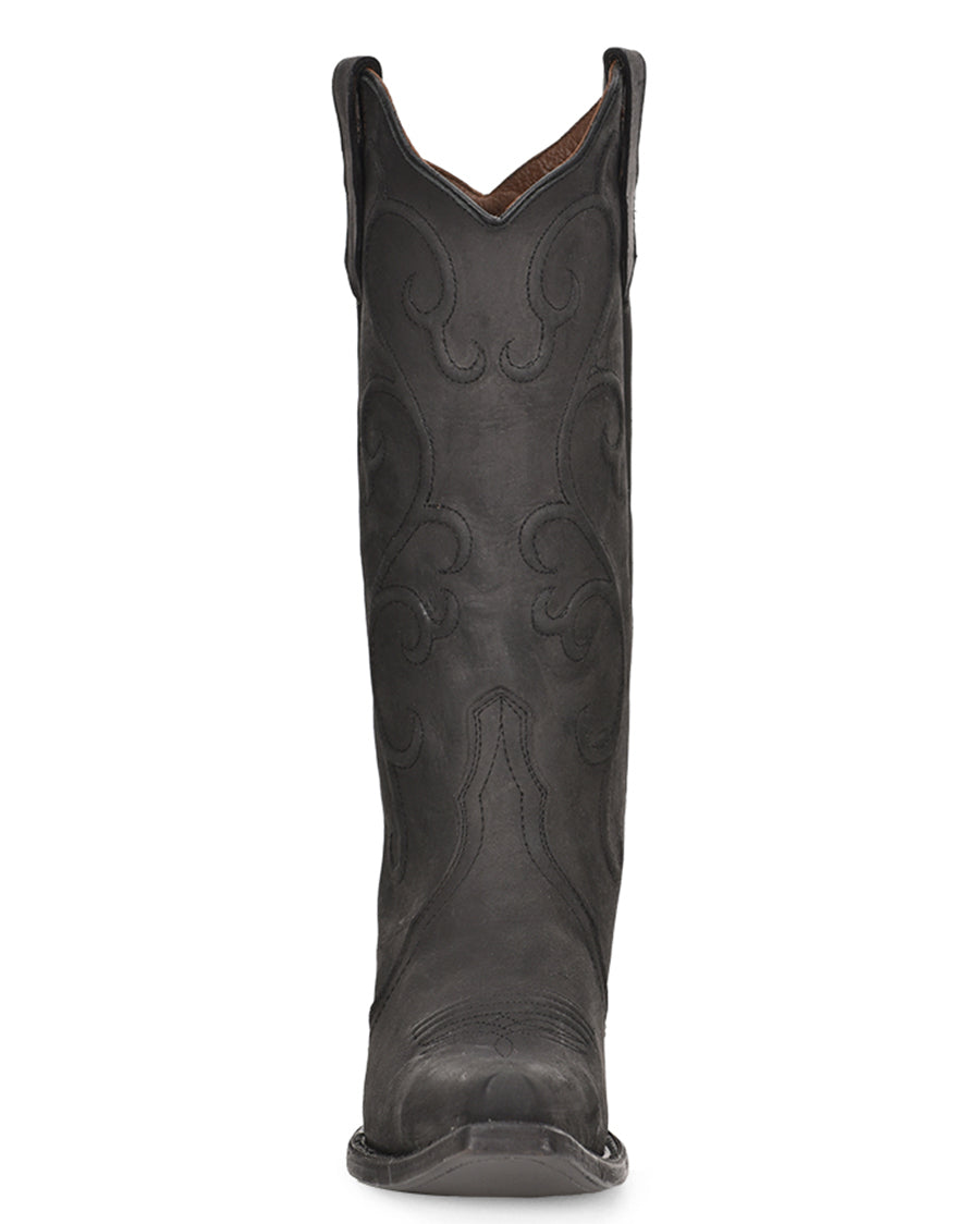 Corral L6012 Women's Handcrafted Snip Toe Cowgirl Boots in Black at Skip's Western Outfitters