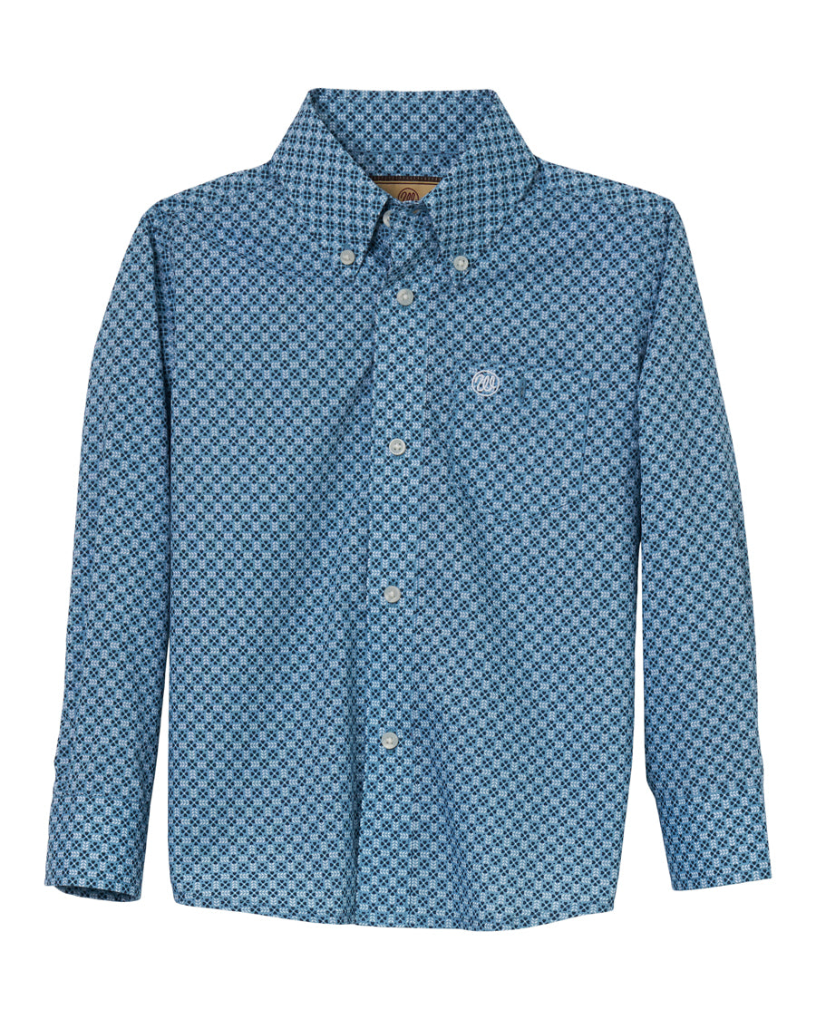 Boys' Classic Long Sleeve Shirt by Wrangler from Skip’s Western Outfitters | WRA-112344423-XXS-WOVEN