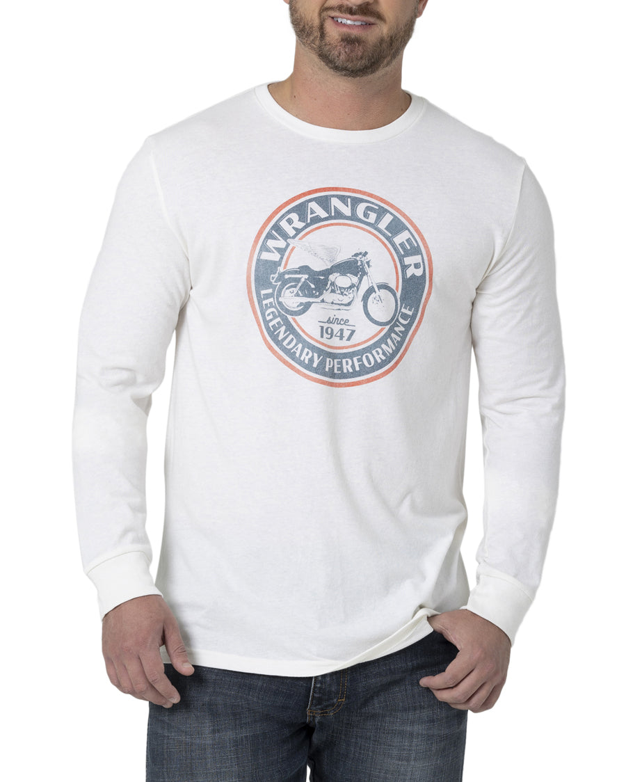 Men's Long Sleeve T-shirt by Wrangler from Skip’s Western Outfitters | WRA-112336247-S-REG