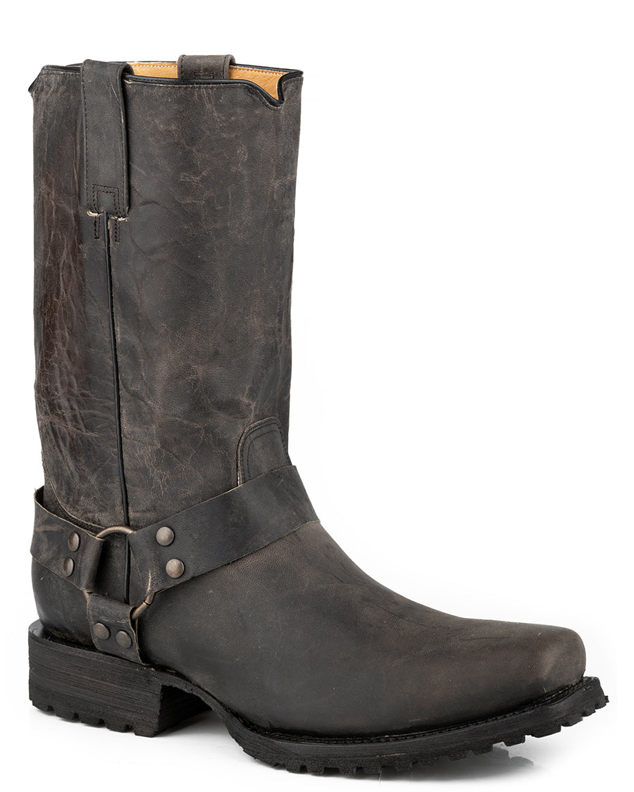 All Over Oily Grey Goat Leather Boots by Stetson from Skip’s Western Outfitters | KAR-12-020-6223-4056 GY-085-D