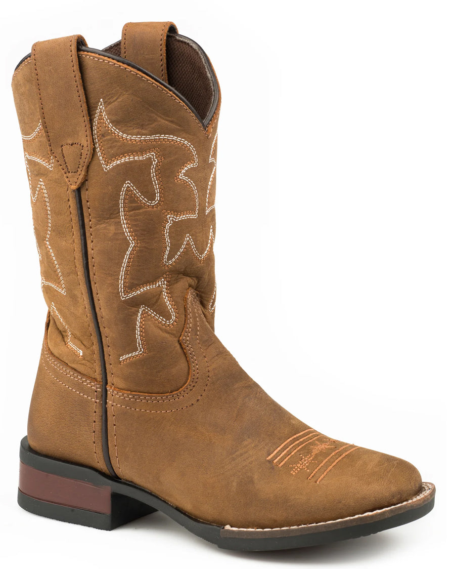 Big Boys' Crazy Horse Western Boots by Roper from Skip’s Western Outfitters | KAR-09-119-0911-1200-BR-040-M