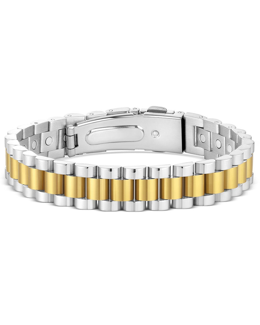 Twin Steel Link Bracelet - Bc6519