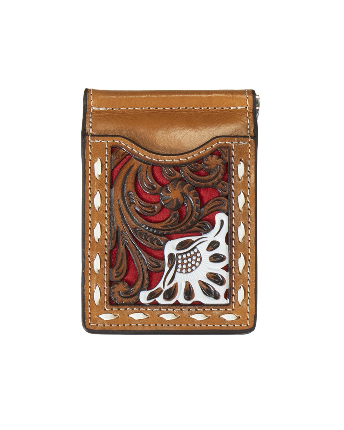 Suede Underlay Money Clip Wallet