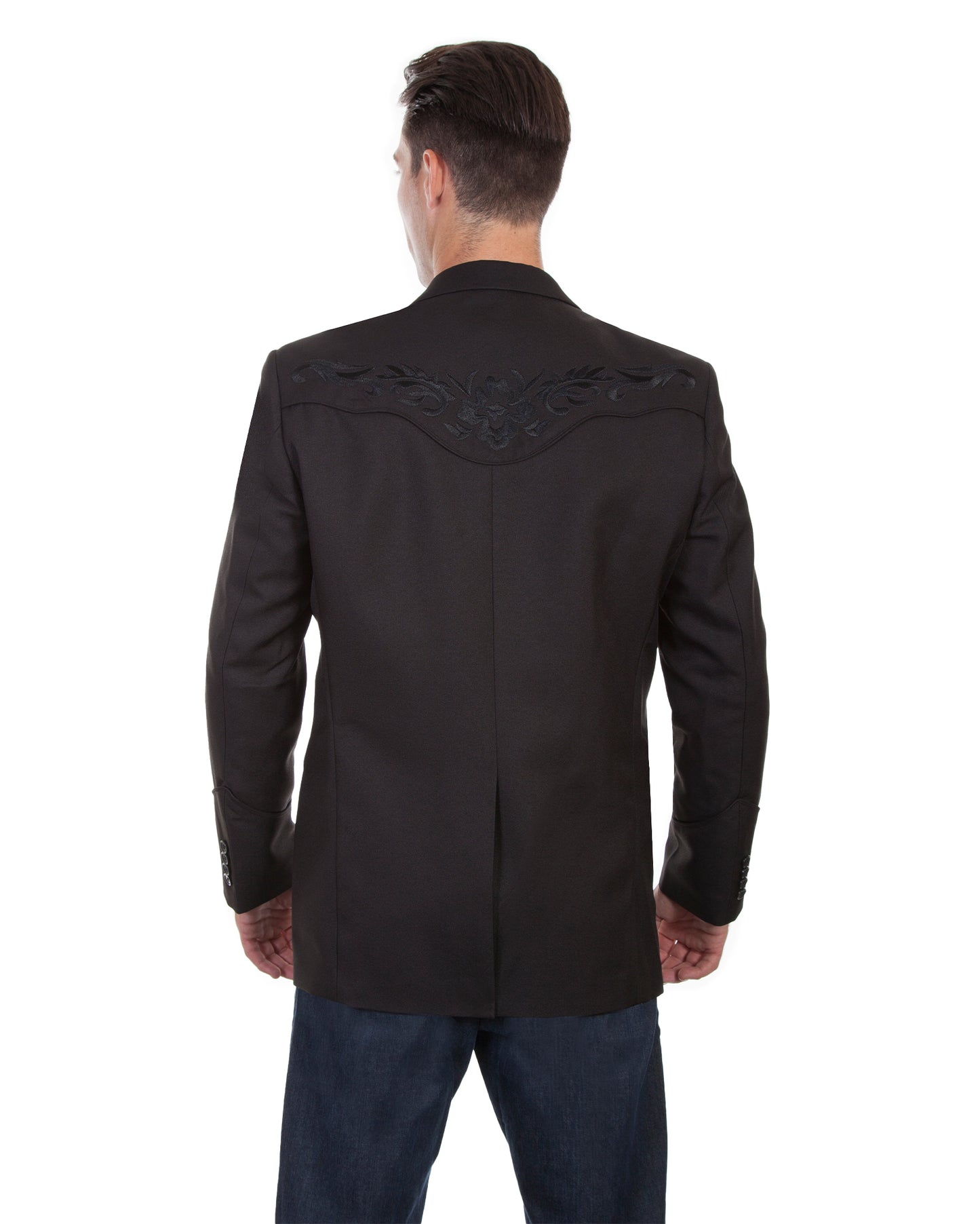 Men's Floral Embroidered Blazer