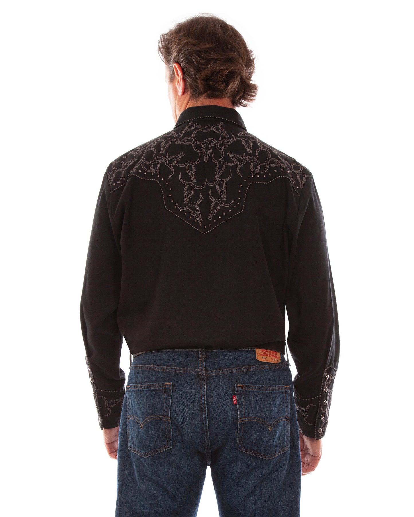 Men's Longhorn Embroidery Shirt