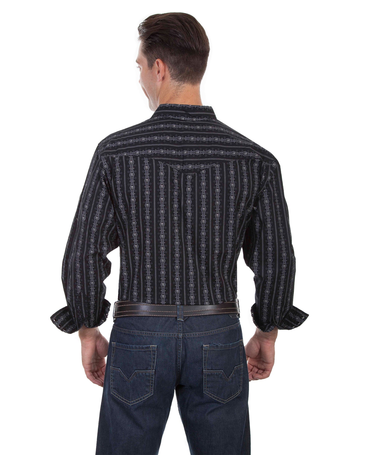 Men's Skull Stripe Shirt