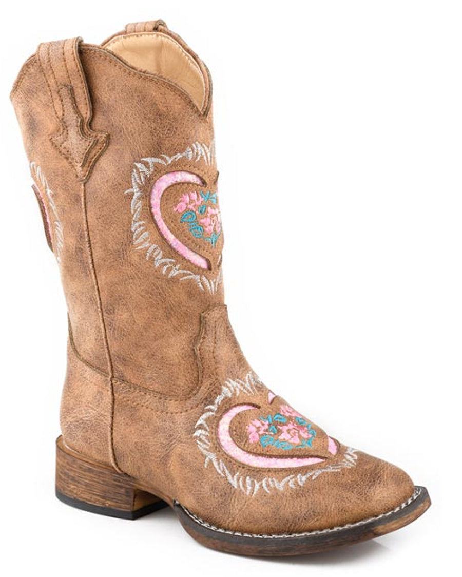 Little Girls' Lydia Western Boots by Roper from Skip’s Western Outfitters | KAR-09-018-1903-3623-TA-1-MED