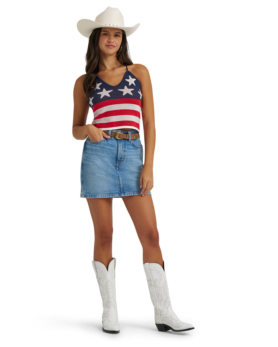 Women's Retro® Americana Crochet Tank - 112379502