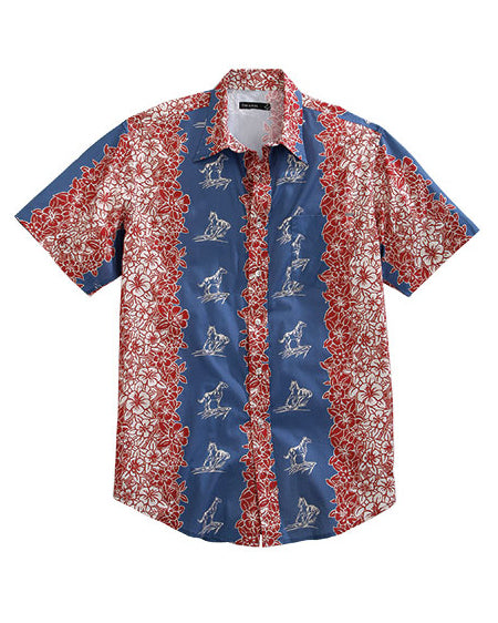 Men's Paniolo Tropical Shirt by Tin Haul from Skip’s Western Outfitters | KAR-10-002-0164-4056-MU-S-MUST