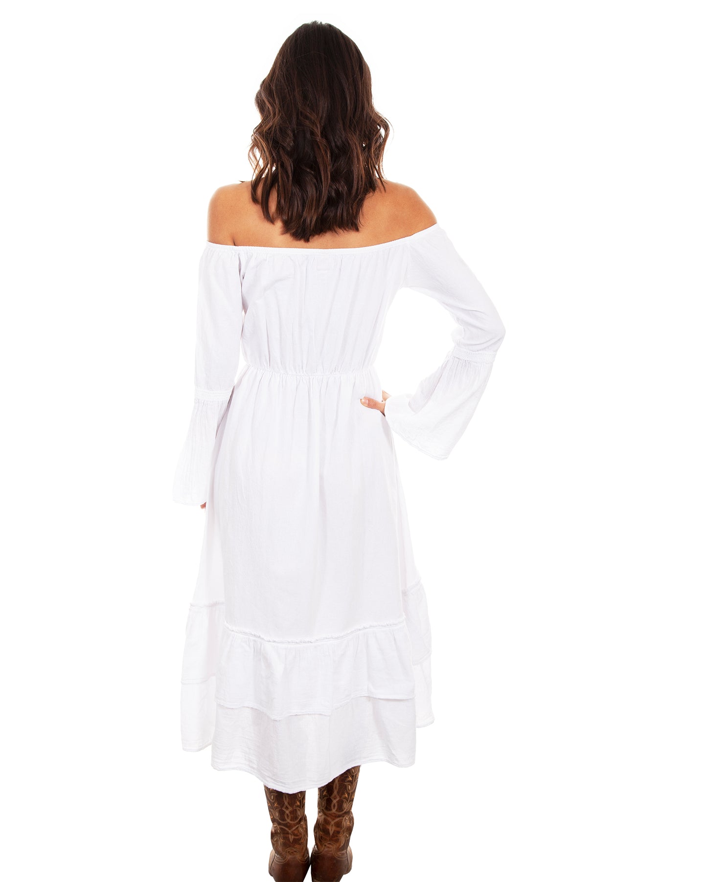 Women's Peruvian Cotton Scoop Neck Dress