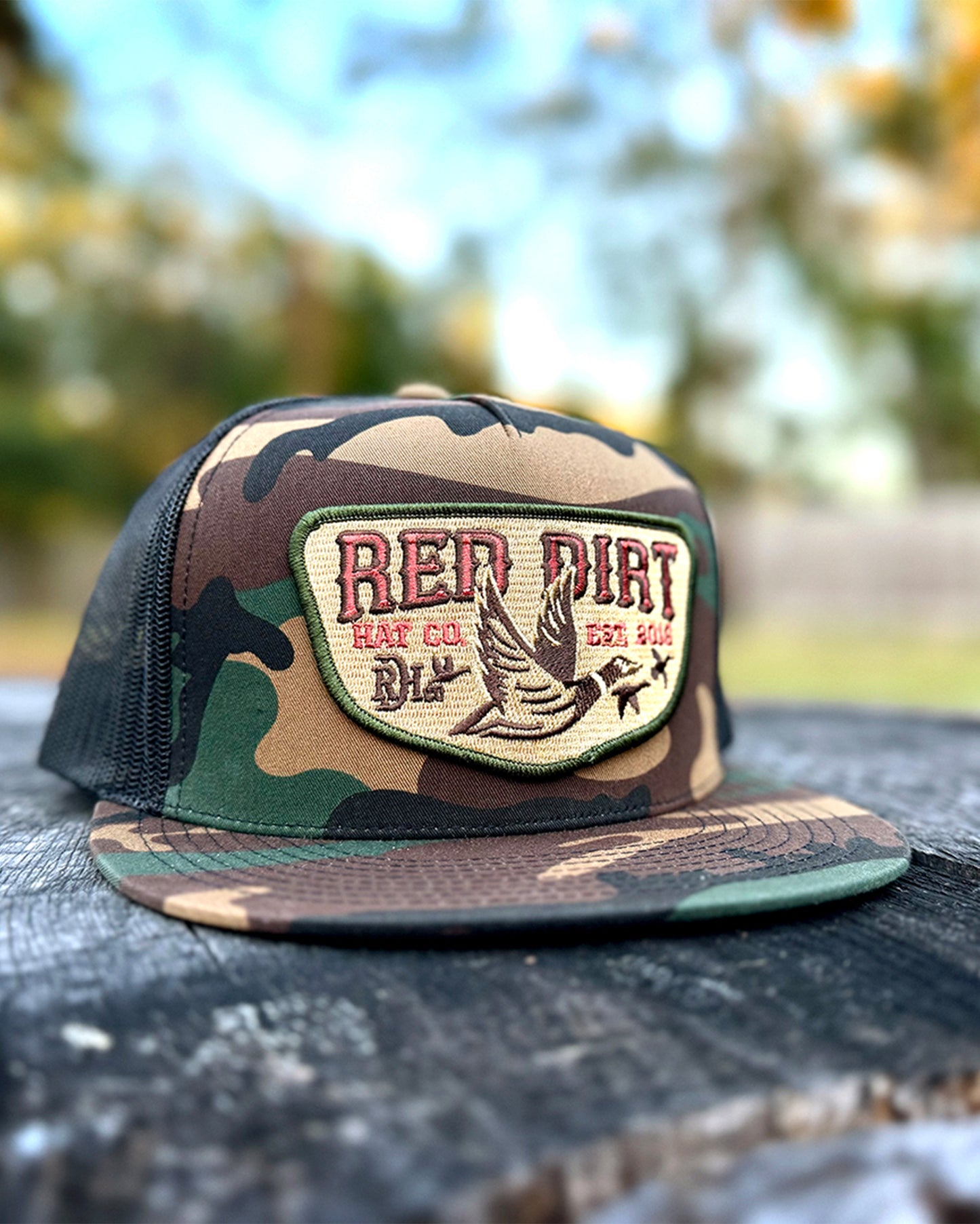 Fly South Camo 5 Panel Cap