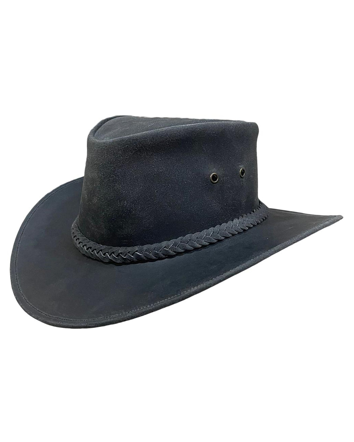 Brass Concho Outback Western Hat by LTC Hats from Skip’s Western Outfitters | LTC-RL40-A-M-BLACK