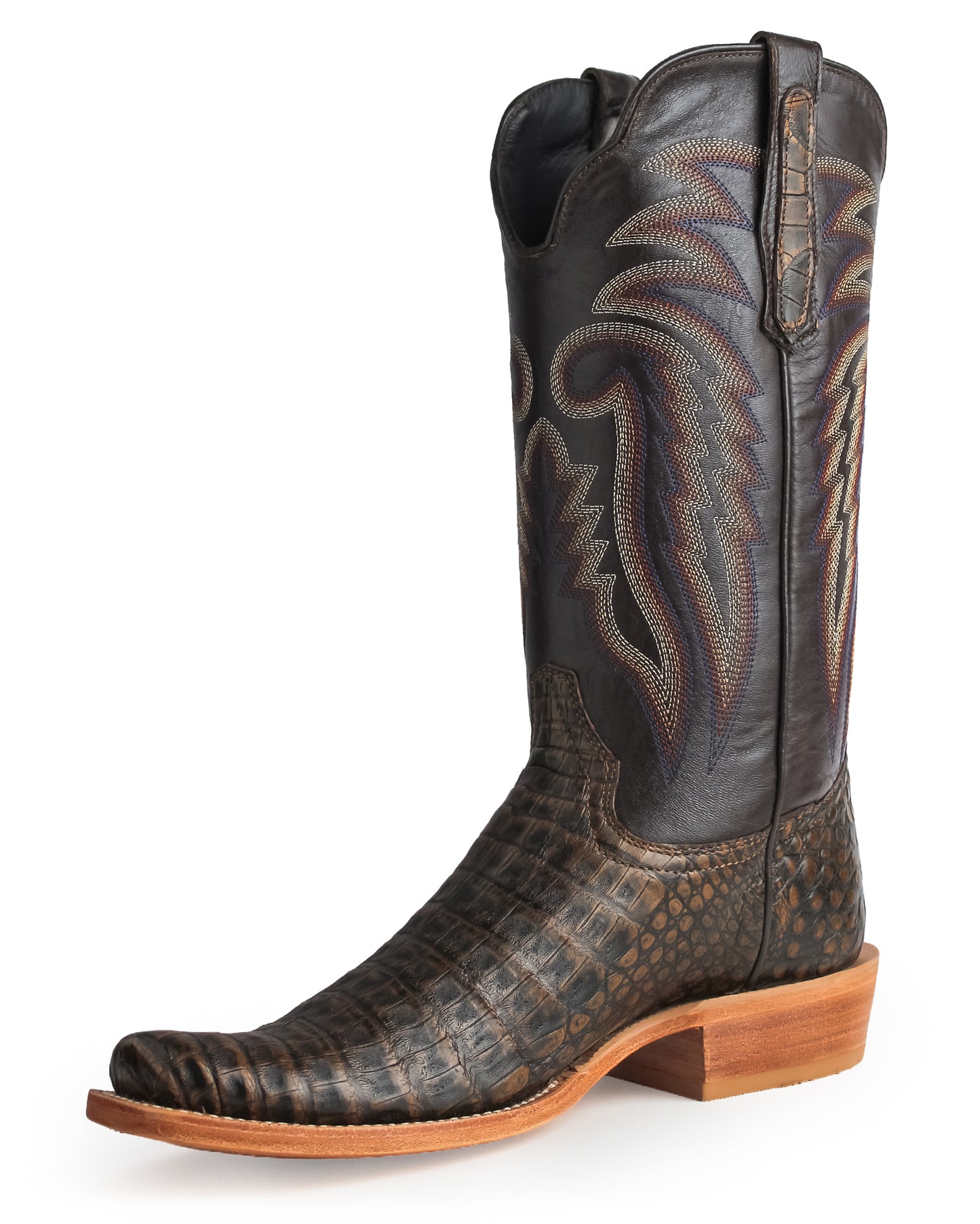 Men's Chocolate Exotic Western Boots - Rw2007-1