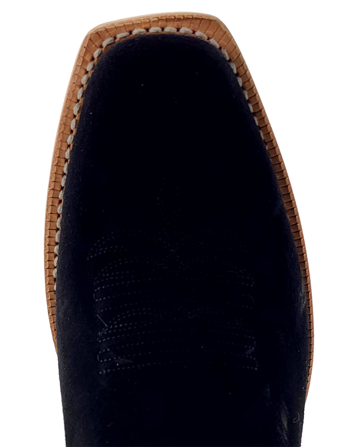 Men's Black Roughout Cowhide Western Boots