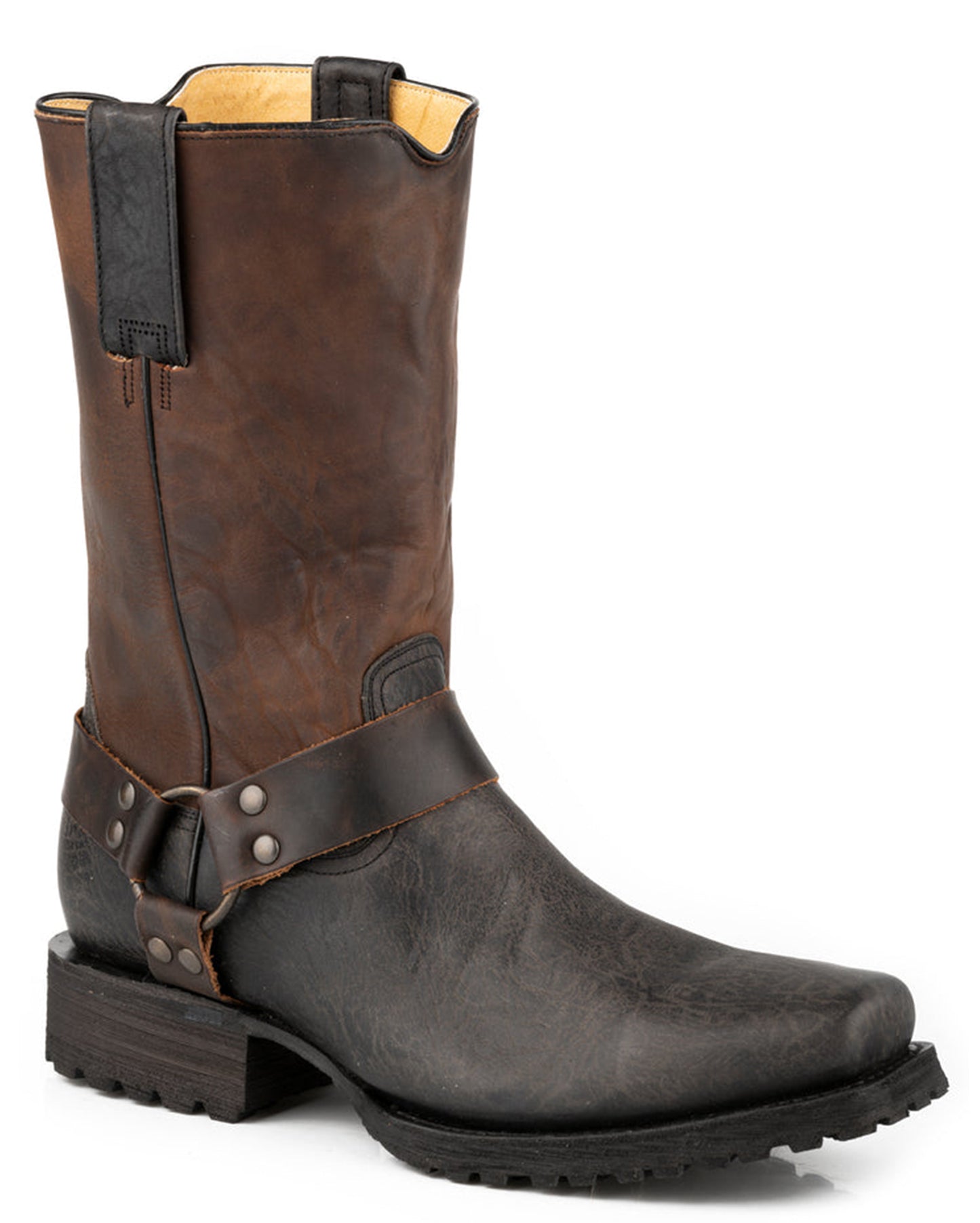Men's Outlaw J Wales Biker Boots by Roper from Skip’s Western Outfitters | KAR-09-020-7801-8563 BL-090-D