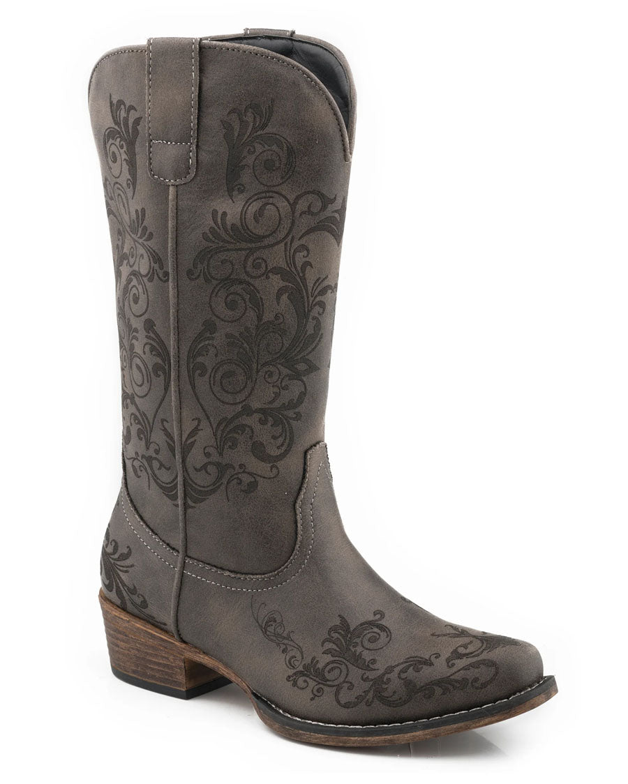 Women's Tall Stuff Western Boots by Roper from Skip’s Western Outfitters | KAR-09-021-1566-3025-bl-050-B