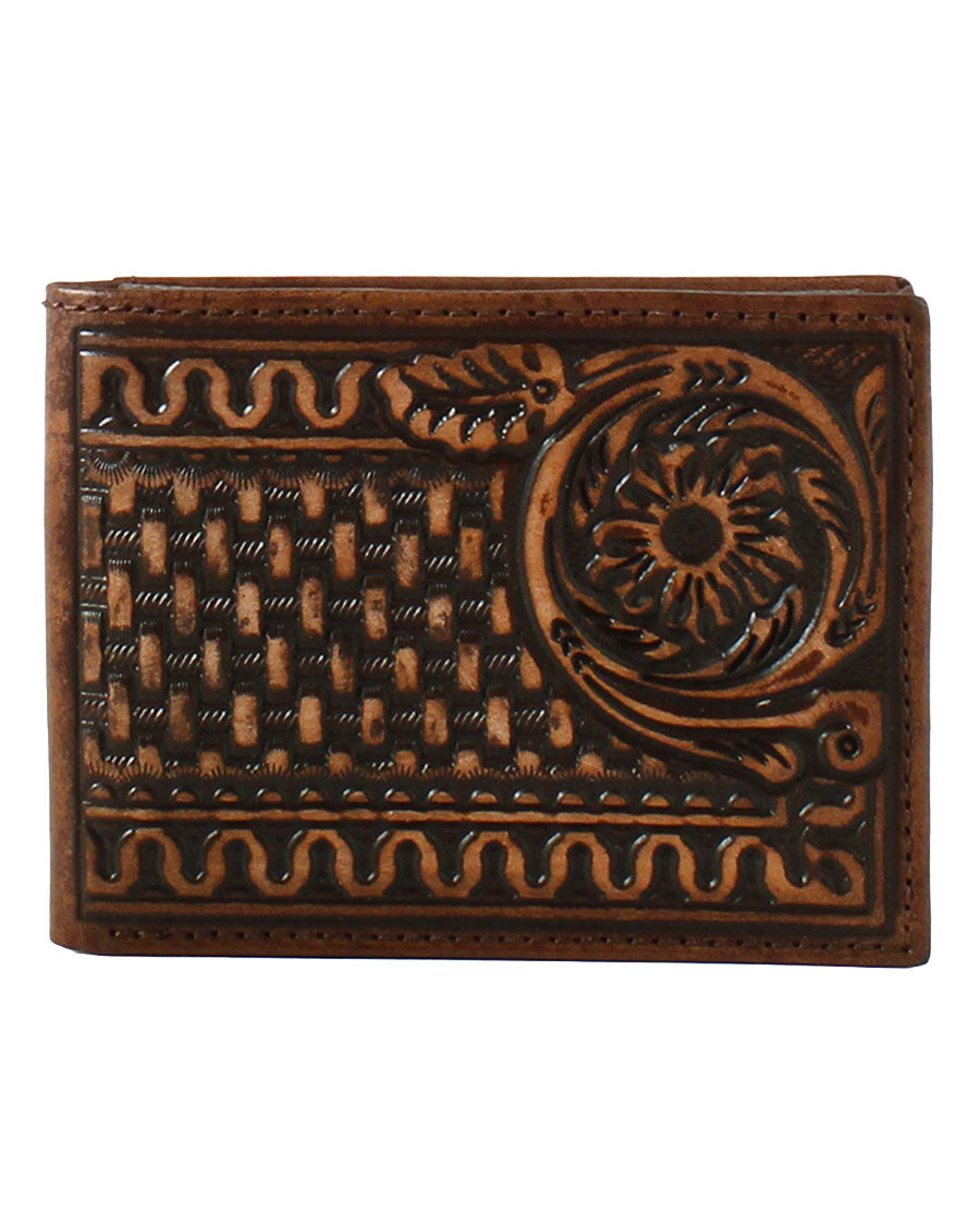 Basket Stamped Bifold Wallet - D250004502